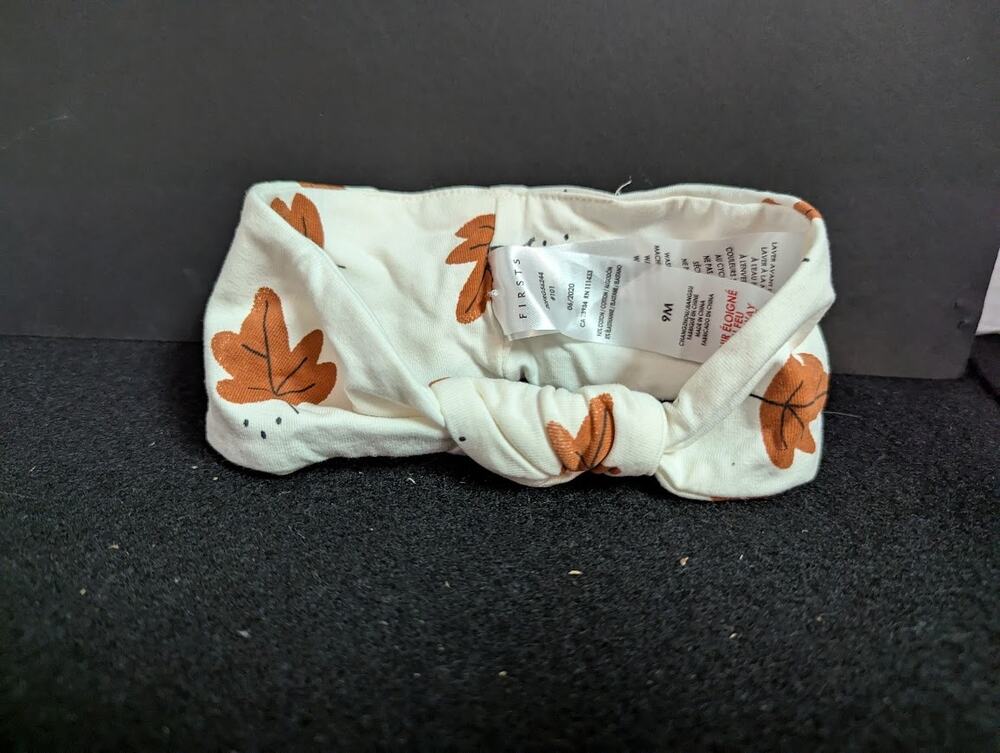 Firsts baby headband autumn leaves stretchy 9 months